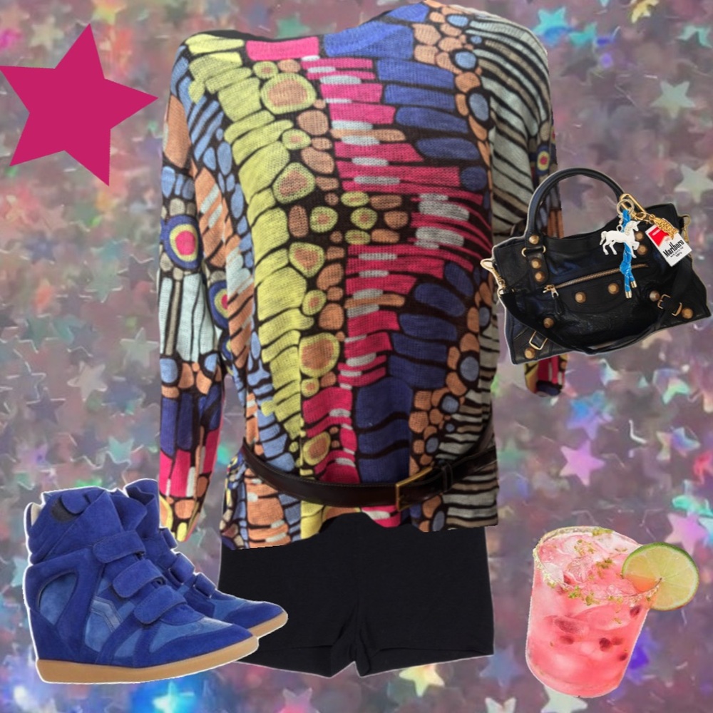 Colorful Abstract Patterned Top